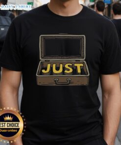 Alt Text: Official Just In Case T-Shirt featuring a stylish design and vibrant colors, perfect for casual wear.
