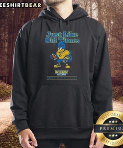 Delaware Football hoodie celebrating the Hens' victory over Connecticut on September 13, 2025, 'Just Like Old Times' design.
