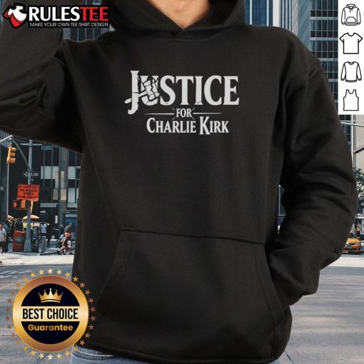 Official Justice For Charlie Kirk 2025 Hammer of Justice Hoodie featuring bold graphics and a comfortable design.