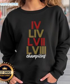 Official Kansas City Chiefs LVI Stack sweatshirt featuring team colors and logo, perfect for football fans.