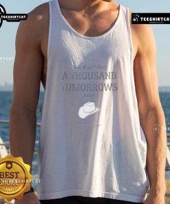 Alt Text: Official Karen Kingsbury bookstore tank top featuring 'A Thousand Tomorrows' design, perfect for fans of the author.