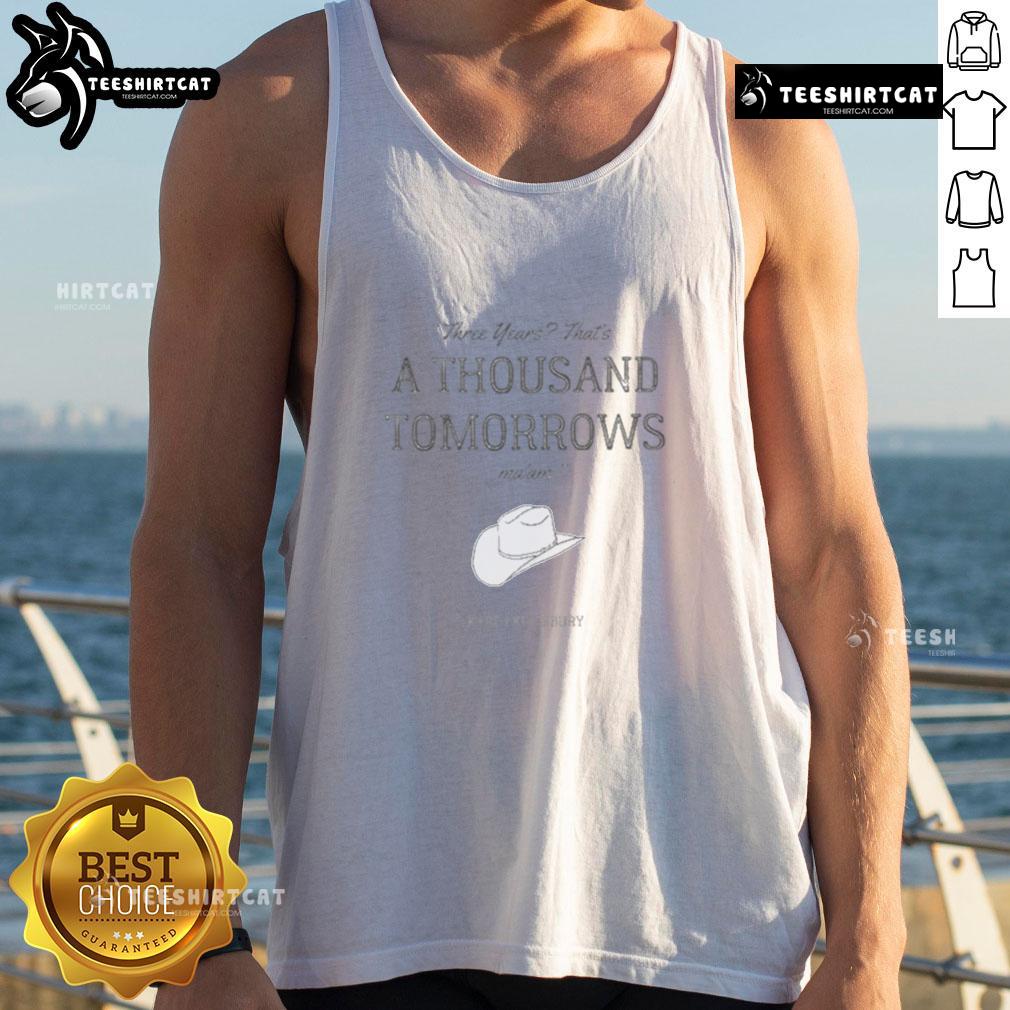 Official Karen Kingsbury Bookstore A Thousand Tomorrows Tank Top Alt Text: Official Karen Kingsbury bookstore tank top featuring 'A Thousand Tomorrows' design, perfect for fans of the author.