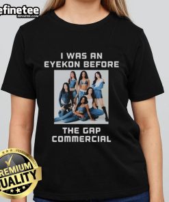 Official Katseye x GAP I Was An Eyekon Ladies Tee featuring stylish design and bold graphics for fashion lovers.