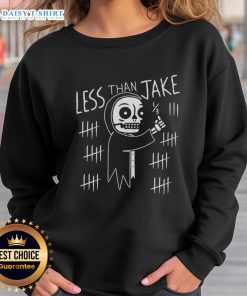 Official Less Than Jake Skelemark sweatshirt featuring a unique skeleton design, perfect for fans of the band.