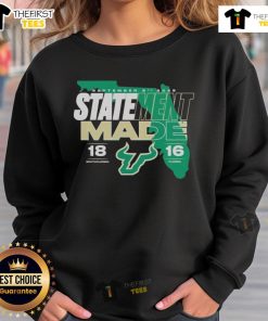 Official Florida Bulls Beat Florida Gators 2025 Score Sweatshirt showcasing team pride and victory in college sports.