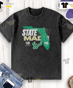 2025 Official Florida Bulls beat Florida Gators score washed T-shirt showcasing team pride and victory celebration.