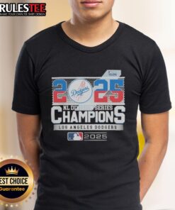 Alt Text: Official Los Angeles Dodgers 2025 NL Division Series Champions T-Shirt featuring team logo and celebratory design.