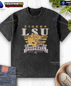 Official Louisiana State Tigers LSU Stripe Splash Washed T-Shirt featuring vibrant colors and a comfortable fit for fans.