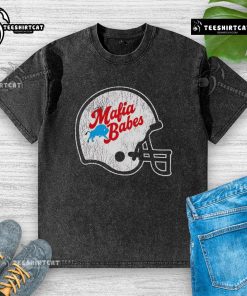 Official Mafia Babes 2025 washed t-shirt featuring a stylish design, perfect for fans of trendy streetwear.