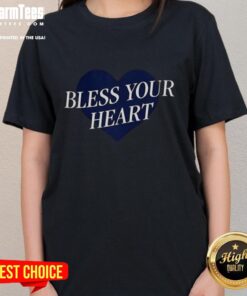 Official Megan Moroney Bless Your Heart Baby Doll Ladies Tee in stylish design, perfect for fans of country music fashion.