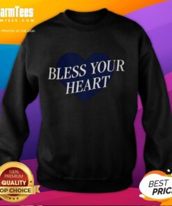 Megan Moroney 'Bless Your Heart' baby doll sweatshirt in soft fabric, perfect for fans of country music and cozy style.