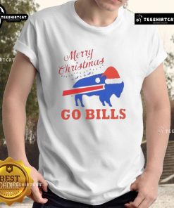 Official Merry Christmas To All And To All A Go Buffalo Bills T-Shirt featuring festive graphics and team colors.