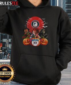 Official Miami Marlins MLB horror movie Halloween hoodie featuring a spooky design perfect for baseball fans.