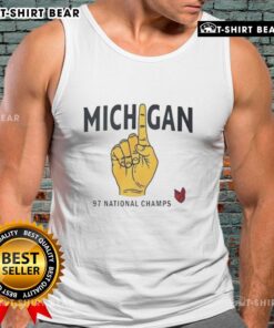 Official Michigan 97 Big Ten Conference tank top featuring vibrant colors and team logo, perfect for fans and casual wear.