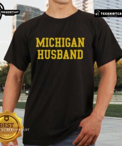 Official Michigan Husband T-Shirt featuring a stylish design, perfect for proud Michigan husbands and gift ideas.