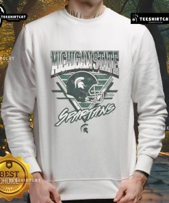 Official Michigan State Spartans triangle vintage sweatshirt featuring classic logo and comfortable design.