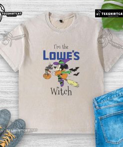 Alt Text: Official Minnie Mouse I'm Lowe's Witch Trick or Treat Halloween T-Shirt in a playful design perfect for Halloween festivities.