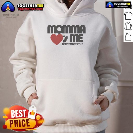 Cozy Official Momma Loves Me Hoodie in soft fabric, perfect for showing love and warmth for moms everywhere.