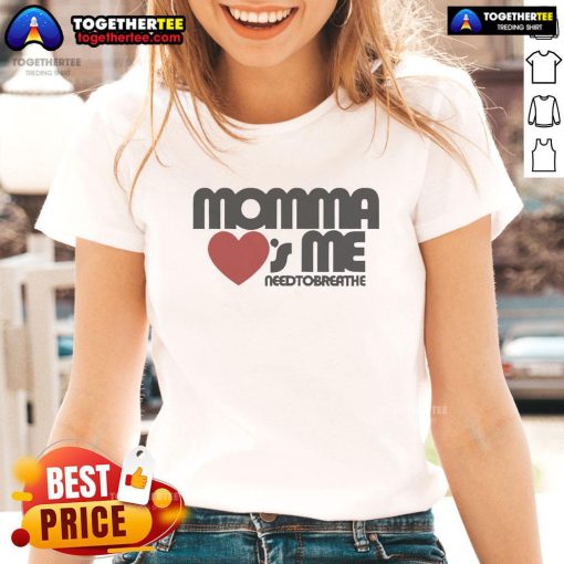 Official Momma Loves Me Ladies Tee in vibrant colors, perfect for casual wear and showcasing love for moms.