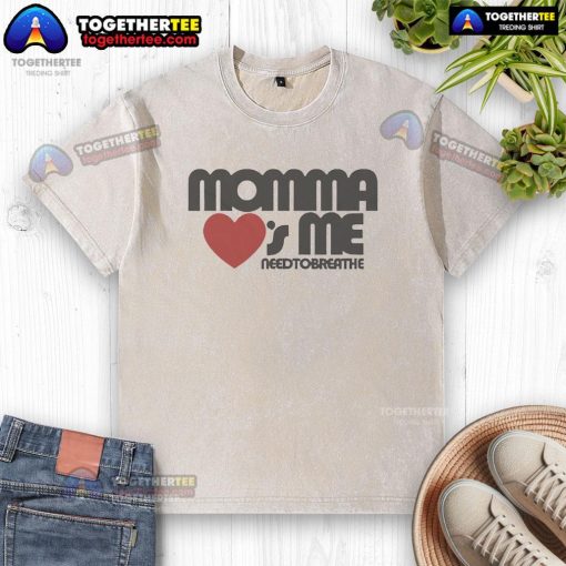Alt Text: Official Momma Loves Me Washed T-Shirt in soft cotton, perfect for casual wear and expressing love for mom.