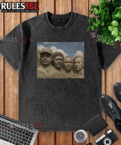 Official Mt. Rushmore of Jacksons washed t-shirt featuring iconic design celebrating the Jackson family legacy.