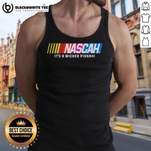 Official Nascah It's A Wicked Pissah Tank Top in vibrant colors, perfect for summer wear and casual outings.