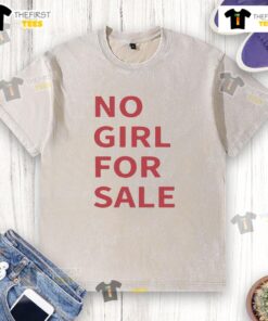 Official Nebraska No Girl For Sale Washed T-Shirt in faded style, perfect for casual wear and supporting local causes.