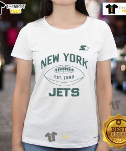 Official New York Jets Green and White Forever Ladies Tee featuring team logo and stylish design for female fans.