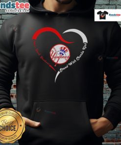 Alt Text: Official New York Yankees Stand With Charlie Strong Heart Memorial Hoodie featuring team logo and tribute design.