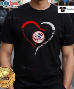 Official New York Yankees Stand With Charlie Strong Heart Memorial T-Shirt featuring Yankees logo and heartfelt tribute design.