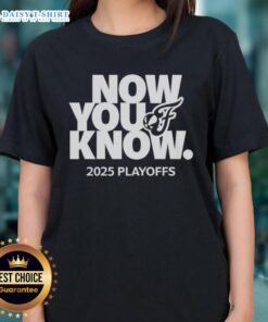 Indiana Fever ladies tee for the 2025 playoffs, featuring vibrant team colors and official logo design.