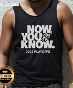 Official Now You Know 2025 Playoffs Indiana Fever tank top featuring team logo and vibrant design for fans.