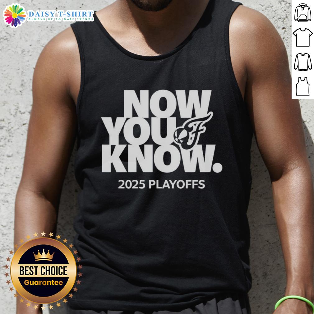 Official Now You Know 2025 Playoffs Indiana Fever Tank Top Official Now You Know 2025 Playoffs Indiana Fever tank top featuring team logo and vibrant design for fans.