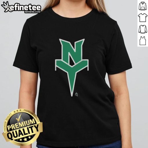 Official NY Neon Jet Ladies Tee featuring vibrant neon colors and stylish design for fashionable women.