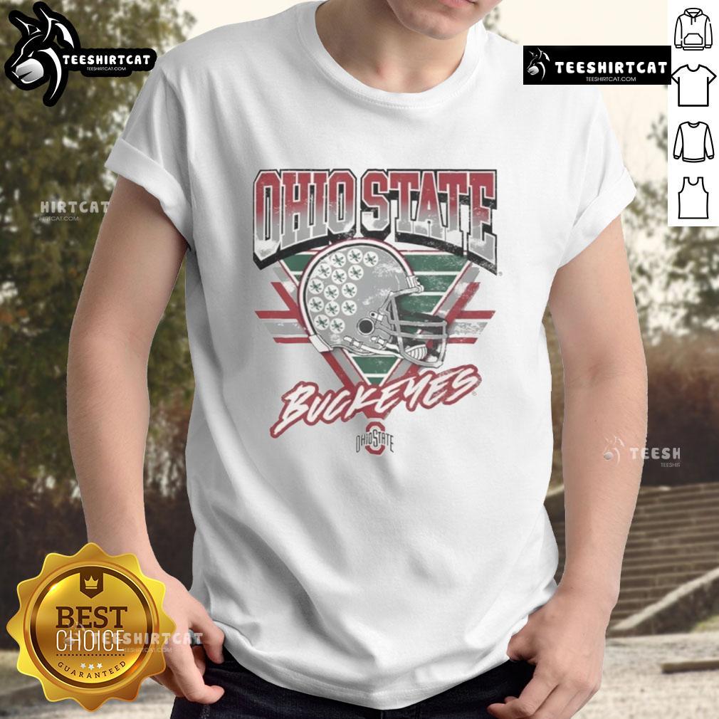 Official Ohio State Buckeyes Triangle Vintage T Shirt Official Ohio State Buckeyes Triangle Vintage T-Shirt featuring retro design and school colors for fans and alumni.
