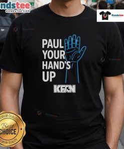 Official Paul Your Hand's Up KFAN T-Shirt featuring a stylish design and logo, perfect for fans and collectors.
