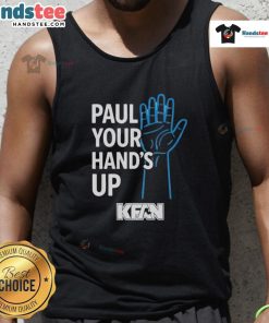Official Paul Your Hands Up KFan tank top featuring a stylish design perfect for fans and summer wear.