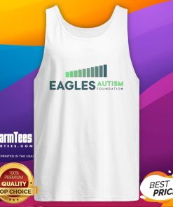 Alt Text: Official Philadelphia Eagles Austin Foundation tank top in green, featuring team logo and stylish design for fans.