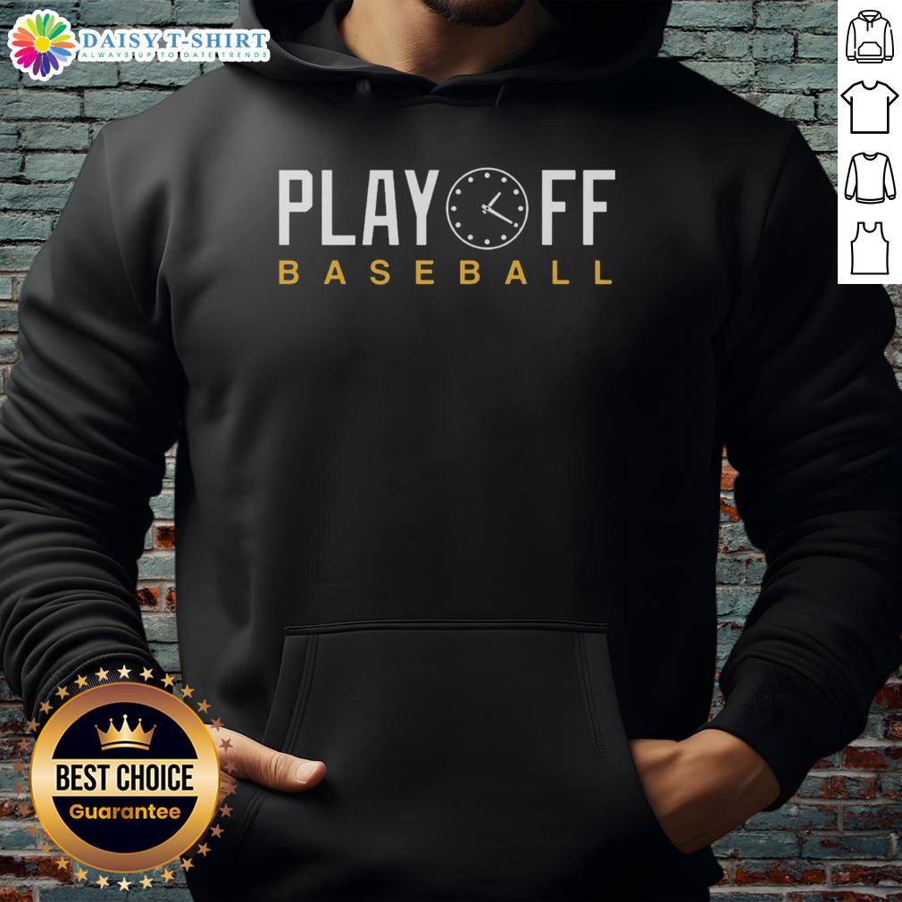 Official Playoff Baseball Clock Hoodie Official Playoff Baseball Clock Hoodie showcasing a stylish design perfect for fans and players during the playoffs.