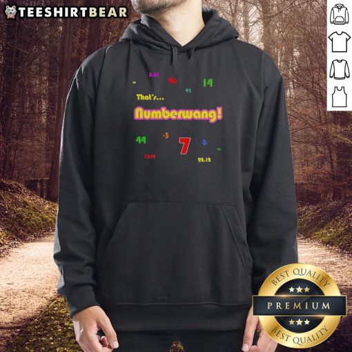 Official Powerball Numbers Numberwang Hoodie featuring bold design and vibrant colors for lottery enthusiasts.