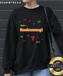 Stylish Official Powerball Numbers Numberwang Sweatshirt featuring unique design, perfect for lottery enthusiasts.