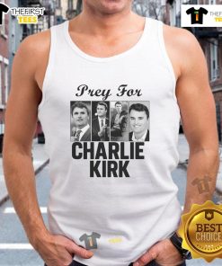 Official Pray For Charlie Kirk tribute tank top featuring a bold design to show support for Charlie Kirk's mission.