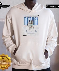 Official Real Madrid vs Marseille UEFA Champions League 2025 Matchday Hoodie featuring team logos and stylish design.