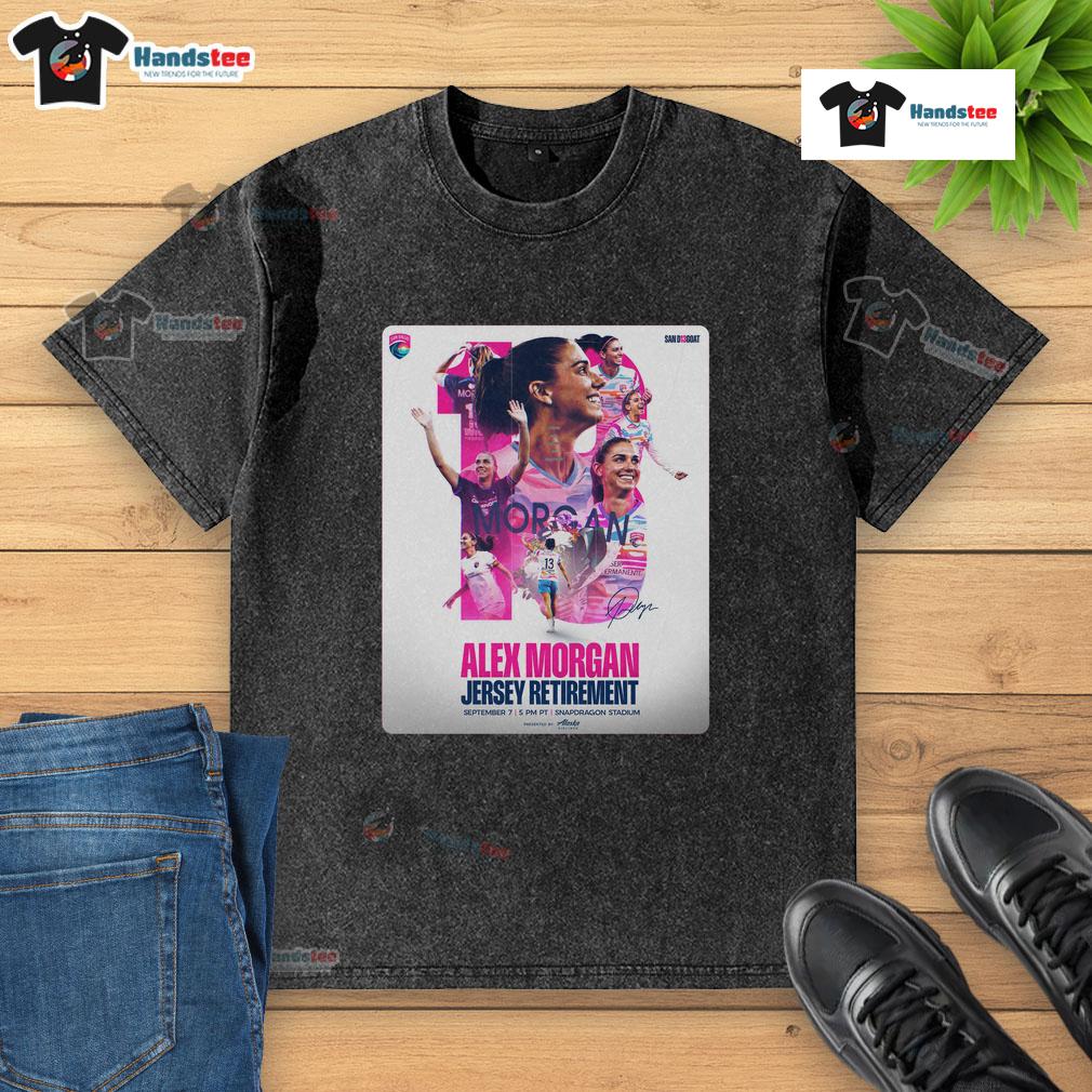Official San Diego Wave FC Alex Morgan Jersey Retirement September 7 2025 Snapdragon Stadium Washed T-Shirt