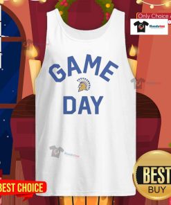 Alt Text: Official San Jose State Spartans Game Day Logo on a college tank top, perfect for spirited fans and game day wear.