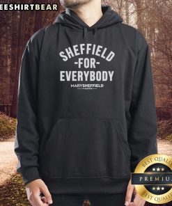Official Sheffield For Everybody Hoodie in black, featuring logo design, perfect for casual wear and community pride.
