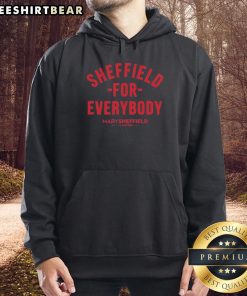 Official Sheffield For Everybody hoodie worn by Mary, the Mayor of Sheffield, showcasing community pride and style.