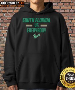 Official South Florida Bulls hoodie showcasing 'South Florida vs. Everybody' design for fans and supporters.