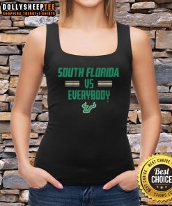 Official South Florida Bulls USF tank top featuring 'South Florida vs. Everybody' design for fans and supporters.