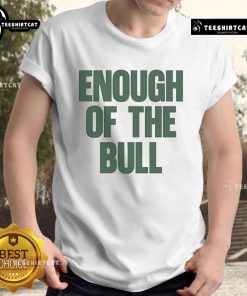 Official South Florida Bulls vs Miami Hurricanes 'Enough Of The Bull' T-shirt featuring team logos and vibrant design.